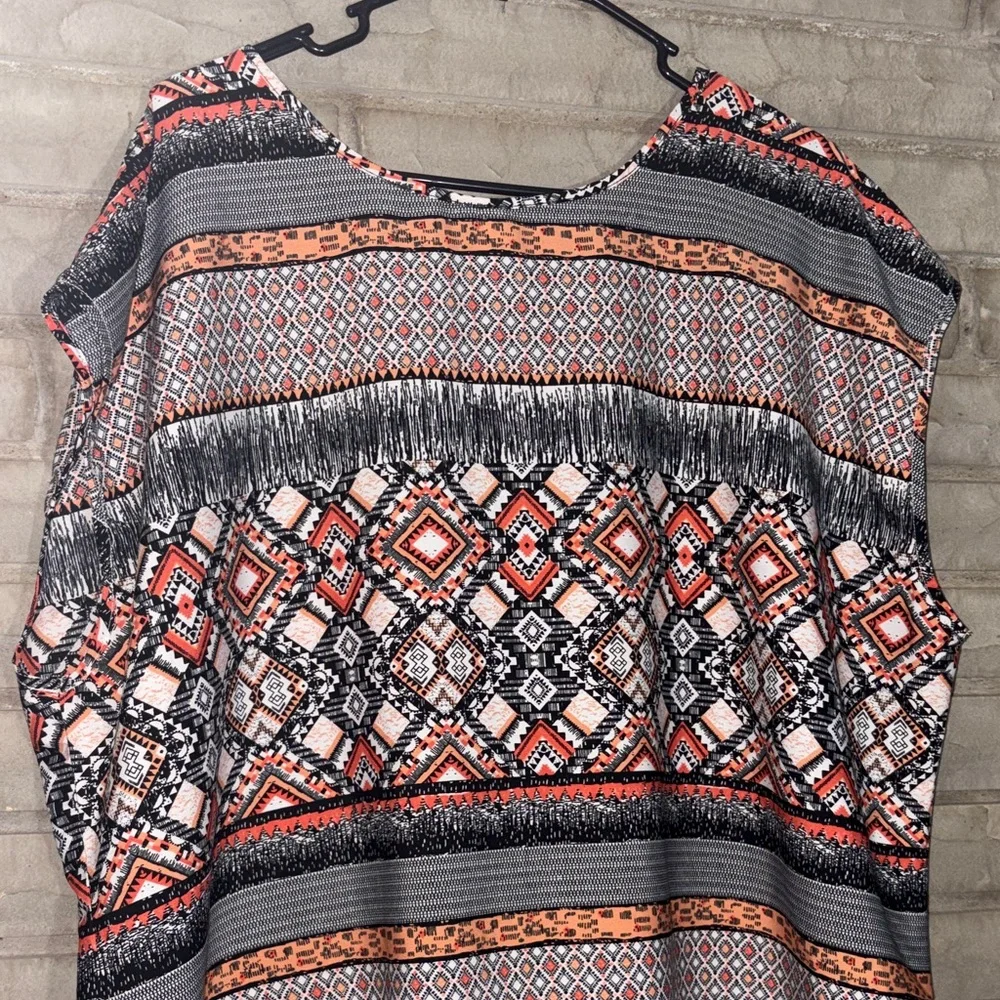 Patterned Sleeveless Top - Multicolor - Picture 5 of 6